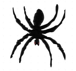 spider beginner-friendly machine embroidery - Spider perfect for reusable tote bags