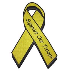 beginner-friendly troop machine embroidery pattern - Support Our Troops for kitchen aprons