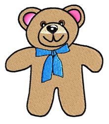 detailed bear machine embroidery pattern - Teddy perfect for decorative pillow covers