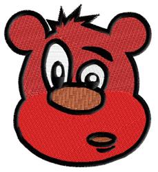 detailed bear machine embroidery pattern - Teddy Face for Kids T-Shirts