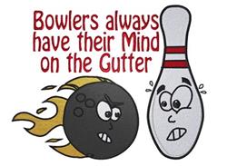 gutter detailed machine embroidery - The Gutter perfect for Bowling Accessories