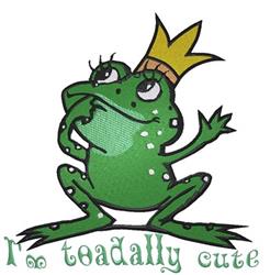 toadally detailed machine embroidery - Toadally Cute for decorative pillow covers