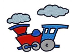 detailed engine machine embroidery pattern - Toy Train Engine perfect for Blankets