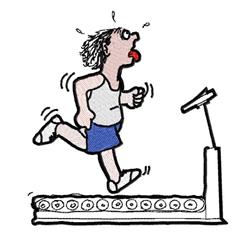 Treadmill Workout - 5x7 workout detailed machine embroidery design for Gym Bags