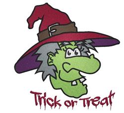 Trick WItch - 5x7 witch detailed machine embroidery design perfect for Costumes