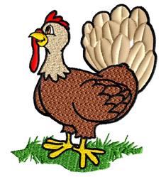 Turkey - 4x4 bird detailed machine embroidery design perfect for kitchen tea towels