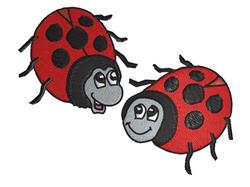 ladybug detailed machine embroidery - Two Ladybugs perfect for Kids Quilts