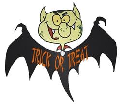 bat detailed machine embroidery - Vampire Bat perfect for patchwork quilt blocks