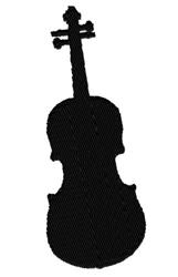 beginner-friendly violin machine embroidery pattern - Violin for decorative pillow covers