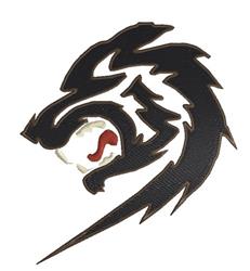 cat detailed machine digital embroidery - Wolf Head perfect for patchwork quilt blocks