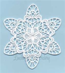 FSL Snowflake Embroidery Design | EmbroideryDesigns.com