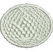 Abstract circular pattern featuring a textured spiral in soft colors, showcasing intricate detailing and modern style.