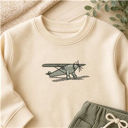 airplane quick stitch machine embroidery - Airplane perfect for Kids Clothing