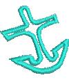 quick stitch anchor machine embroidery pattern - Anchor for Community Projects