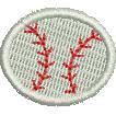 baseball quick stitch machine digital embroidery - Baseball perfect for kitchen aprons