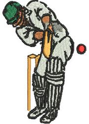 Batsman - 4x4 bat detailed machine embroidery design perfect for reusable tote bags