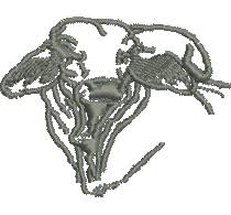 Brahman - 4x4 brahman beginner-friendly embroidery design for patchwork quilt blocks