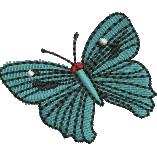 quick stitch butterfly machine embroidery pattern - Butterfly perfect for Lunchboxes