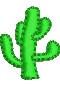 Cactus - 4x4 cactu quick stitch machine embroidery design for kitchen tea towels