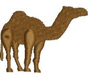 Camel - 4x4 camel quick stitch machine embroidery design for patchwork quilt blocks