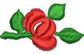 quick stitch leaf machine embroidery pattern - Cherries perfect for Table Linens