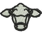 head quick stitch machine embroidery - Cows Head perfect for patchwork quilt blocks
