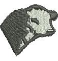 quick stitch head machine digital embroidery pattern - Cows Head perfect for Caps