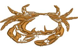 crab beginner-friendly machine digital embroidery - Crab perfect for Beachwear