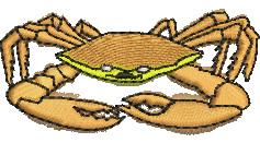 crab beginner-friendly machine digital embroidery - Crab perfect for kitchen aprons