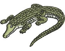 beginner-friendly crocodile machine embroidery pattern - Crocodile for Childrens Room Decor