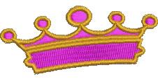 crown beginner-friendly machine embroidery - Crown perfect for patchwork quilt blocks