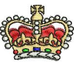 Crown - 4x4 crown beginner-friendly machine embroidery design perfect for Party Hats