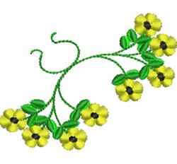 daisy beginner-friendly machine embroidery - Daisy Corner for patchwork quilt blocks