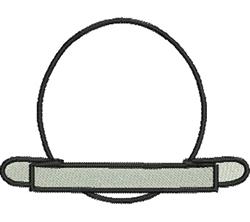 Egg Shaped Crest - 4x4 crest beginner-friendly embroidery design for patchwork quilt blocks