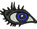 Eye - 4x4 eye quick stitch machine embroidery design for decorative pillow covers