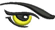 quick stitch eye machine digital embroidery pattern - Eye perfect for Bags