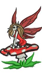 fairy detailed machine digital embroidery - Fairy perfect for decorative pillow covers