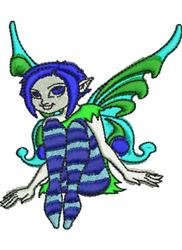 detailed fairy machine embroidery pattern - Fairy perfect for decorative pillow covers