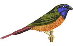 beginner-friendly bird machine embroidery pattern - Finch perfect for Garden Decor