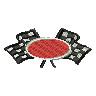 Flags & Oval - 5x7 oval detailed machine embroidery design perfect for Jacket Patches