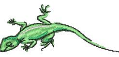 lizard quick stitch machine embroidery - Gecko Lizard for decorative pillow covers