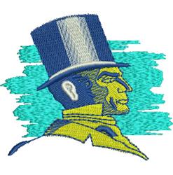 gentleman detailed machine embroidery - Gentleman perfect for patchwork quilt blocks
