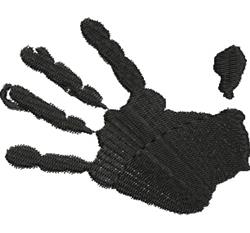 Handprint - 4x4 handprint beginner-friendly embroidery design for cute baby onesies