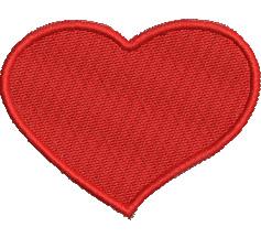 heart beginner-friendly machine embroidery - Heart perfect for reusable tote bags