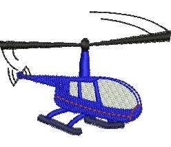 Helicopter - 4x4 helicopter beginner-friendly embroidery design for Childrens Backpacks