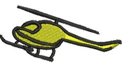 Helicopter - 4x4 helicopter quick stitch machine embroidery design for Backpacks