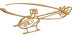 beginner-friendly helicopter machine embroidery pattern - Helicopter for Travel Bags