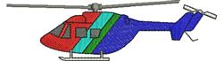 Helicopter - 5x7 helicopter beginner-friendly embroidery design for Childrens Clothing