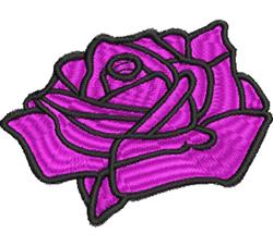 Large Rose - 4x4 rose detailed machine embroidery design for decorative pillow covers