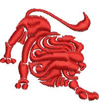 Leo - 4x4 leo beginner-friendly machine embroidery design for reusable tote bags